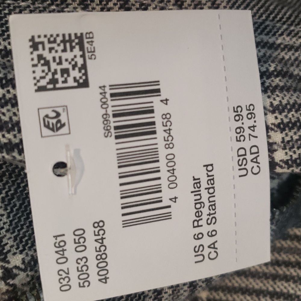 American Eagle Womens Gray Plaid Pants - Picture 4 of 5
